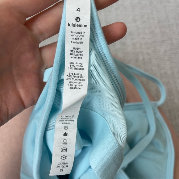 Light blue lululemon tank top - Picture 4 of 5
